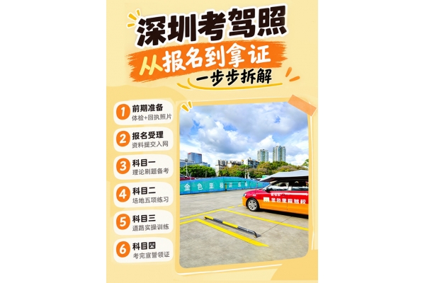 深圳考驾照｜小白收藏，从报名到拿证一步步拆解